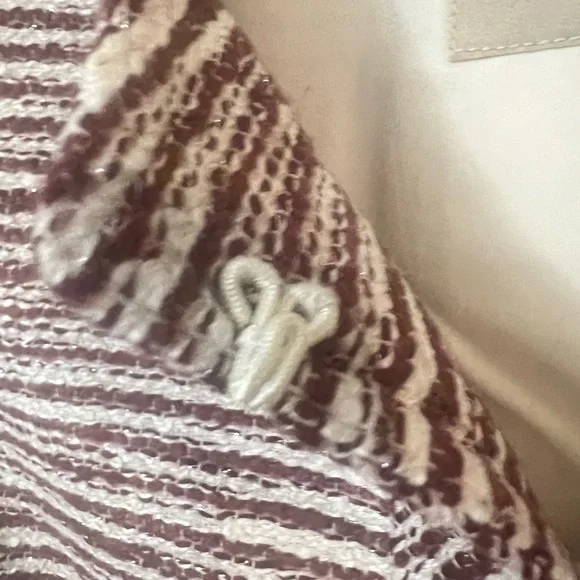 Banana Republic short pink and white jacket size 6P - Picture 5 of 7